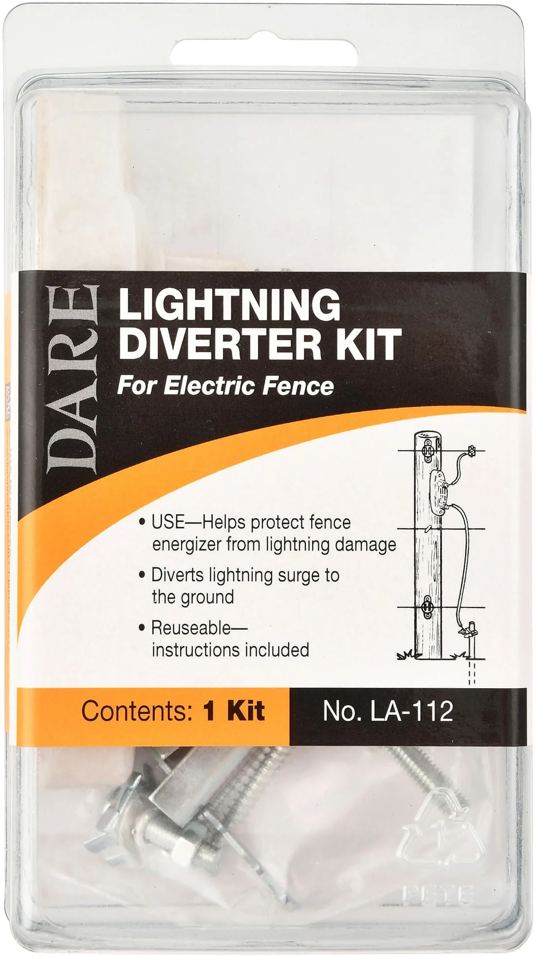 Dare Lightning Arrestor - Lightning Diverter Kit for Electric Fence - Pet's Shop