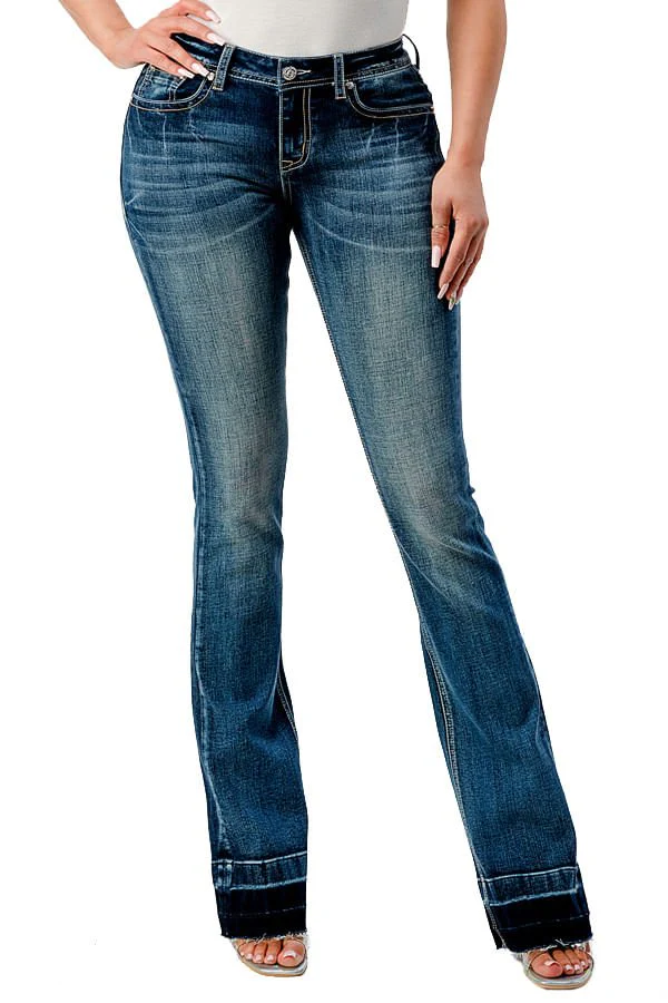 Grace in LA 3D Horse Mid Rise Bootcut Jeans - Pet's Shop
