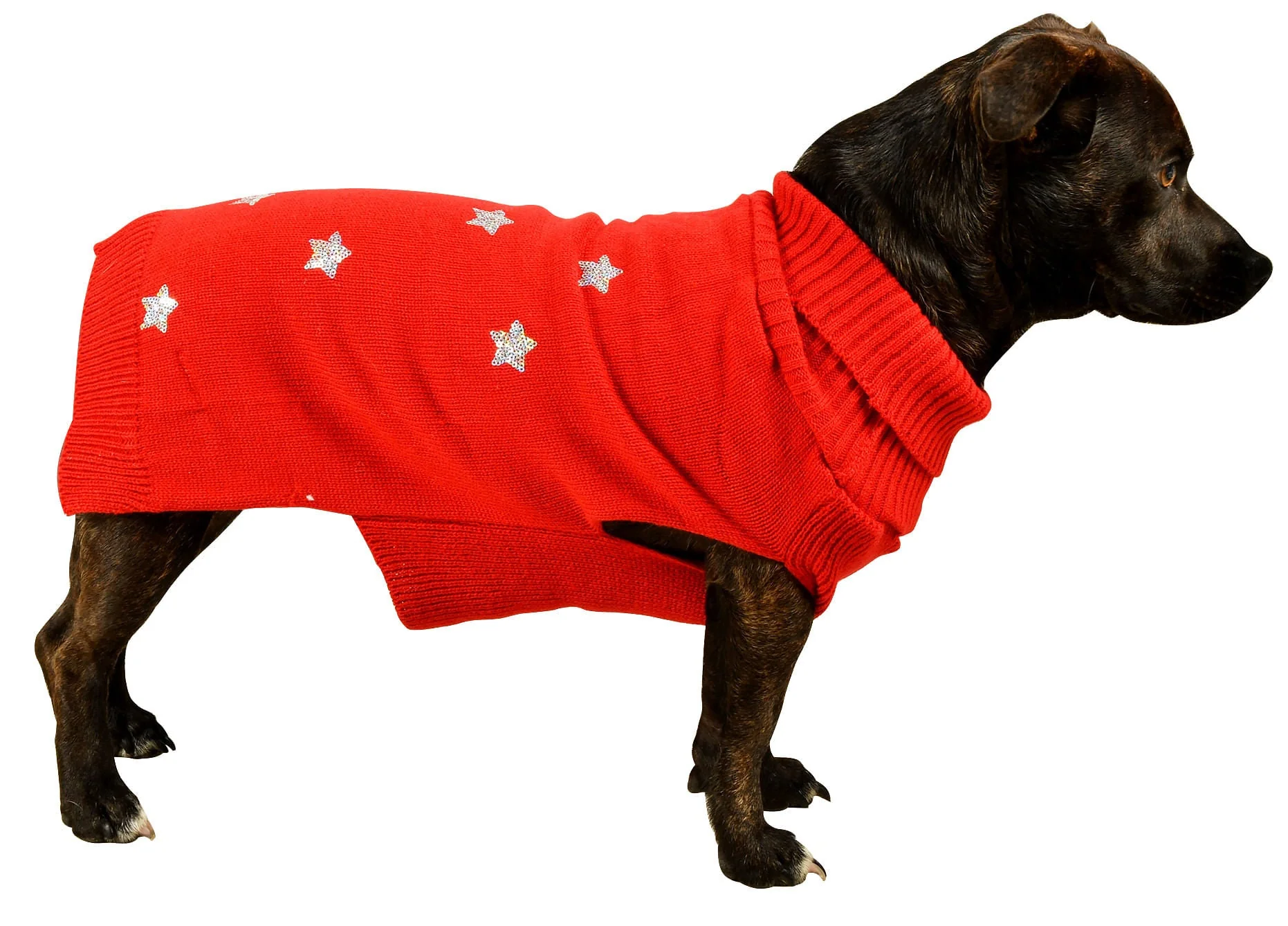Sequin Stars Dog Sweater - Pet's Shop