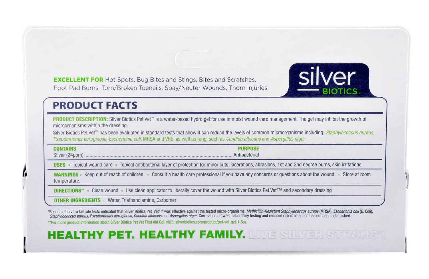 Silver Biotics Pet Vet Antibacterial First Aid Gel - Pet's Shop