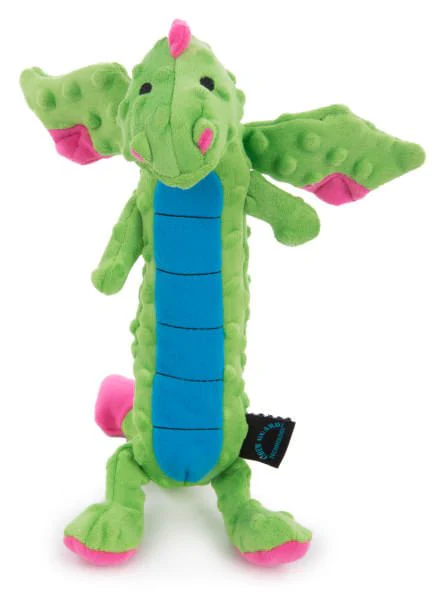 Skinny Green Dragon Dog Toy, Large - Pet's Shop