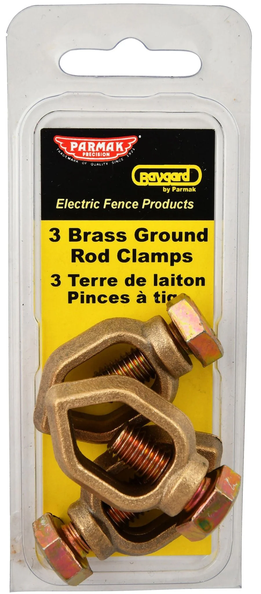 Brass Grounding Rod Clamps, 3 pack - Pet's Shop