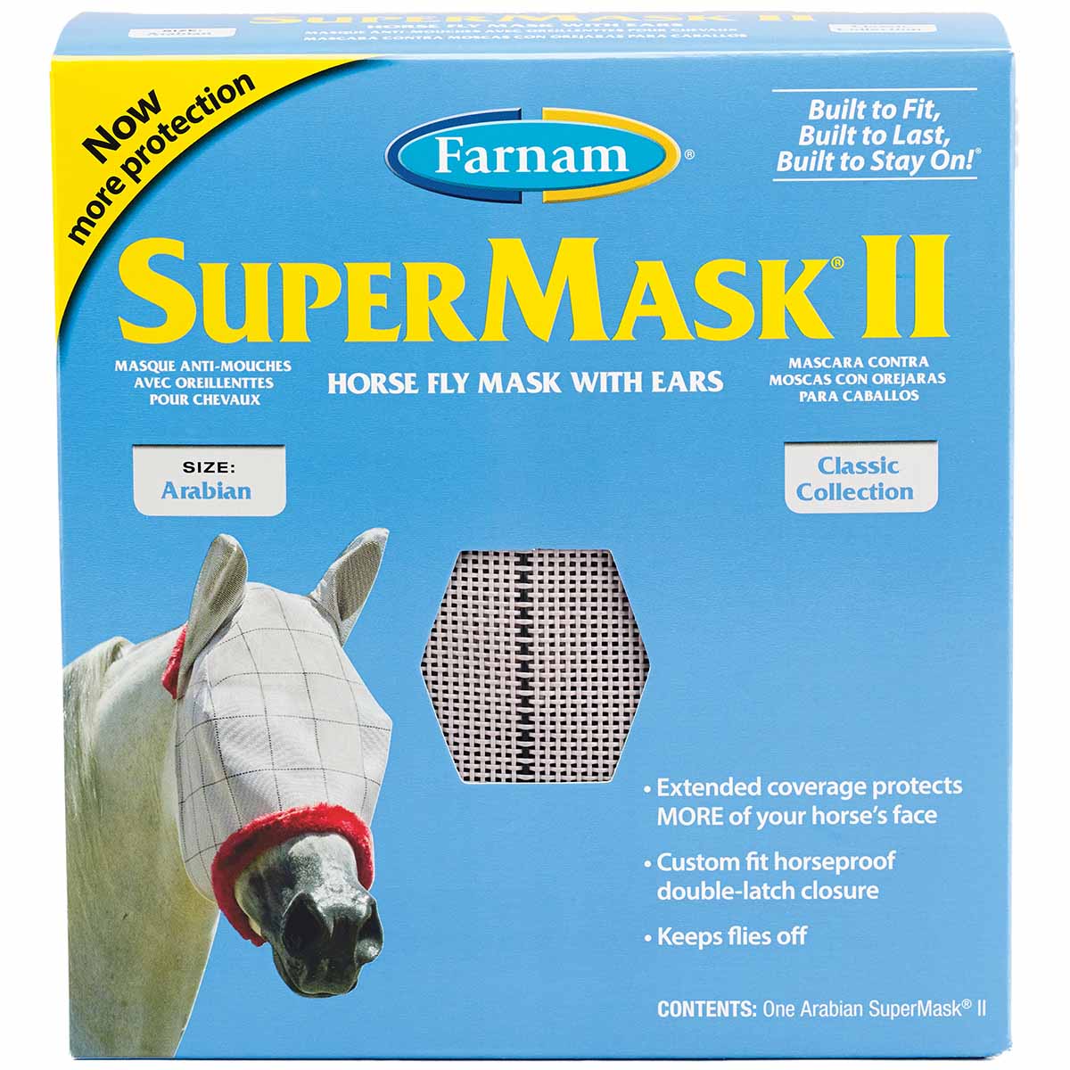 Farnam SuperMask II Horse Fly Mask with Ears - Pet's Shop