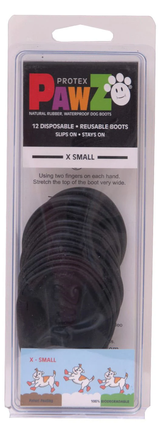 PawZ Dog Boots, Black, 12 pk - Pet's Shop