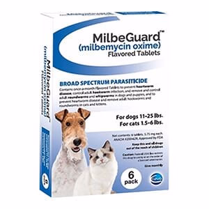 Rx MilbeGuard (milbemycin oxime) Broad Spectrum Parasiticide for Dogs & Cats - Pet's Shop