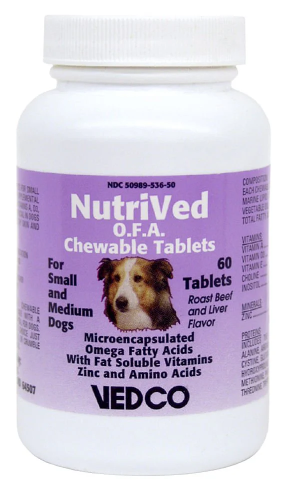 NutriVed O.F.A. for Small and Medium Dogs, 60 ct - Pet's Shop