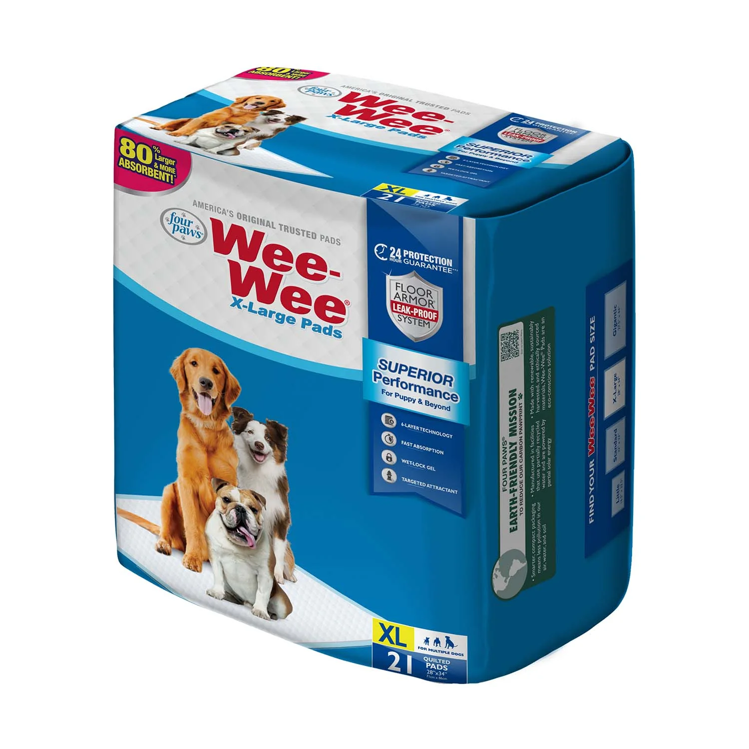 Wee-Wee Superior Performance X-Large Dog Pee Pads - Pet's Shop