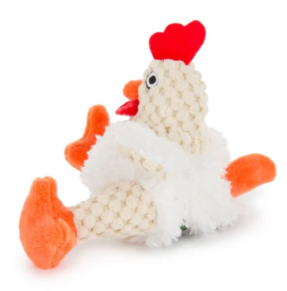Fat White Rooster Dog Toy - Pet's Shop