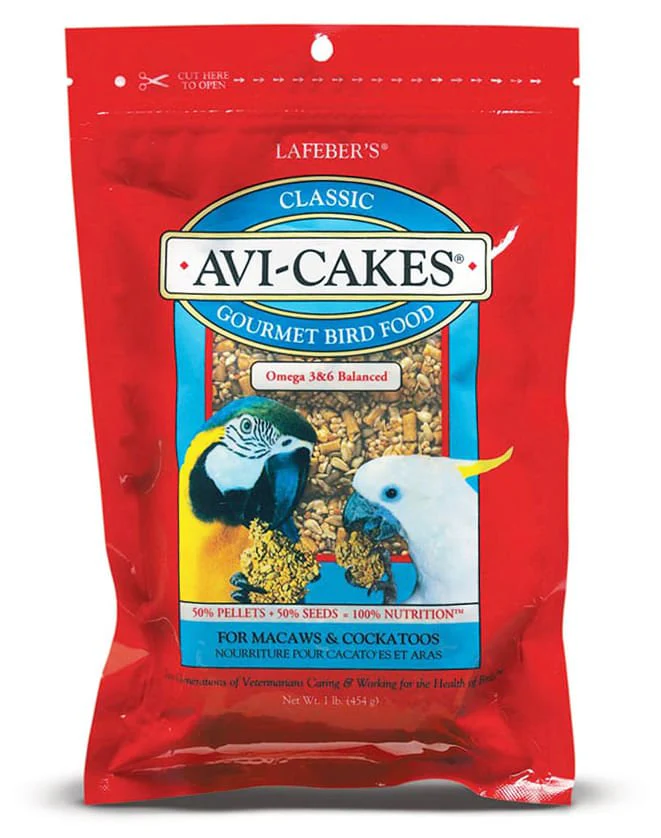 Lafeber Classic Avi-Cakes for Macaw & Cockatoo, 1 lb bag - Pet's Shop