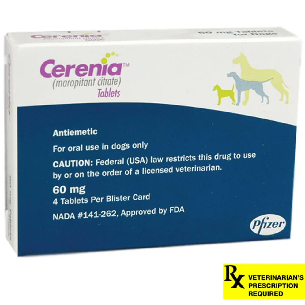 Rx Cerenia (maropitant citrate) Tablets for Dogs - Pet's Shop