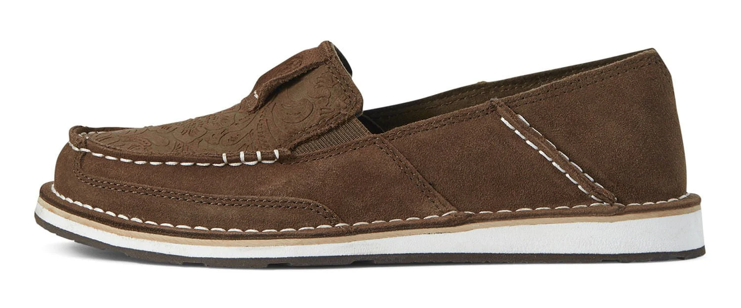 Ariat Women's Cruiser, Brown Suede Floral - Pet's Shop