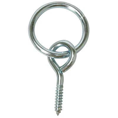 Screw Type Hitching Ring with Screw Eye Hook, 10 ct - Pet's Shop