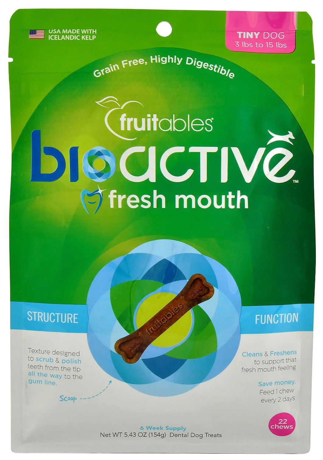 Fruitables BioActive Fresh Mouth Dental Chews - Pet's Shop