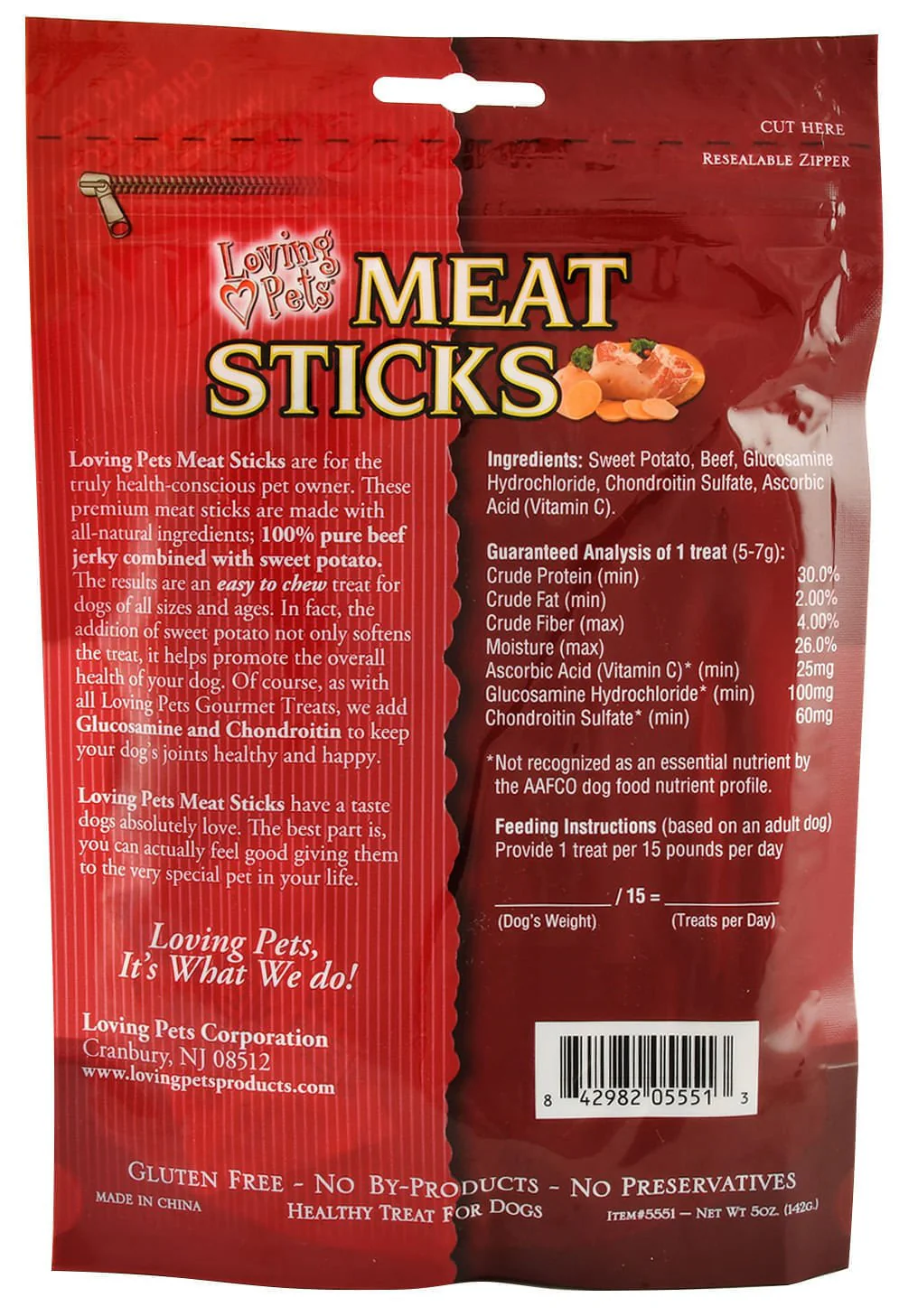 Loving Pets 100% All Natural Meat Sticks - Pet's Shop