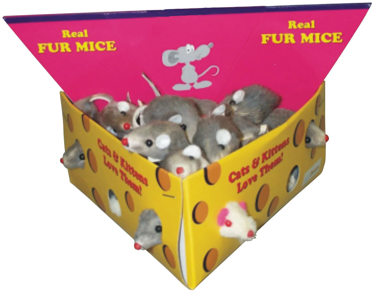 Furry Mice Cat Toys, 48 ct - Pet's Shop
