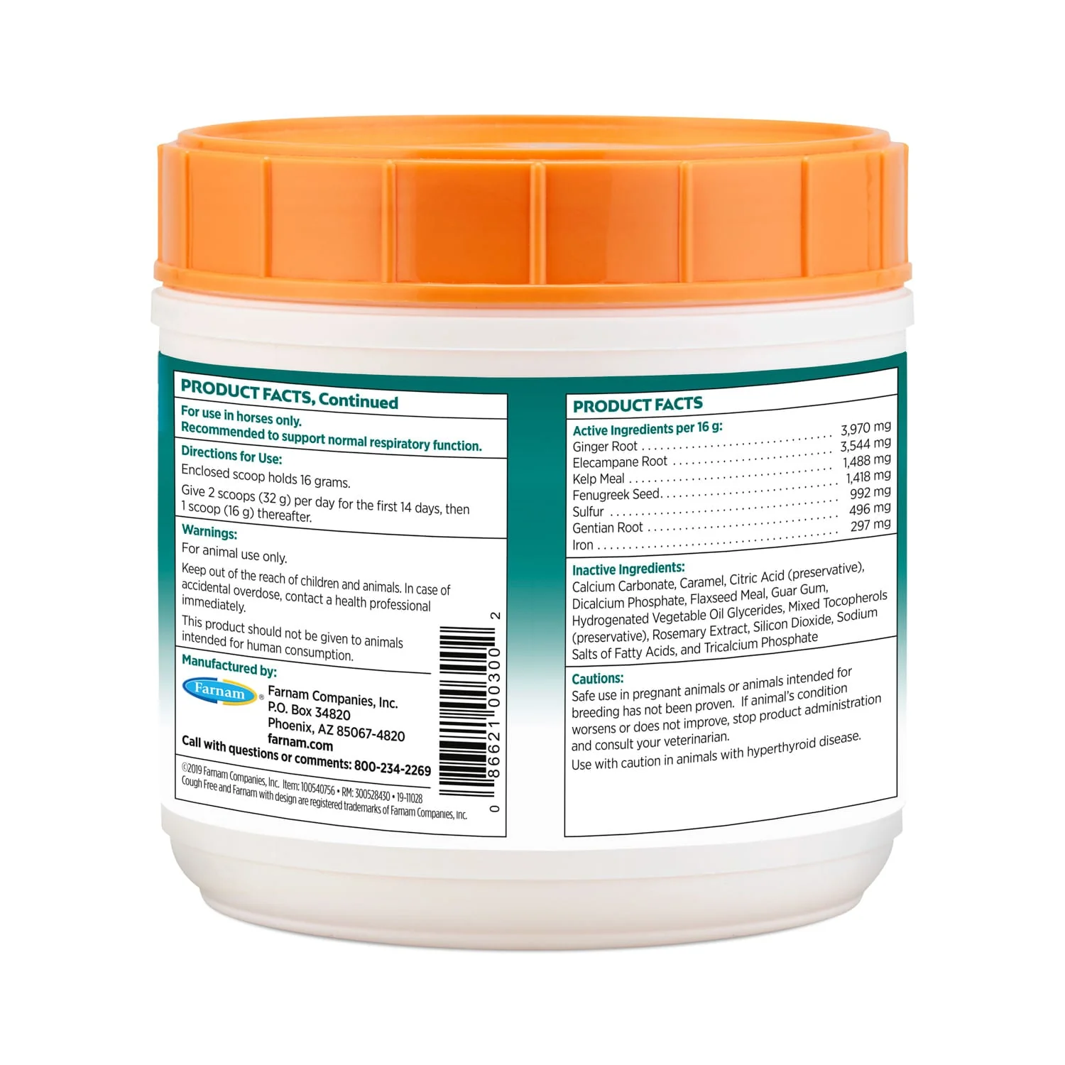 Cough Free Equine Pellets - Pet's Shop