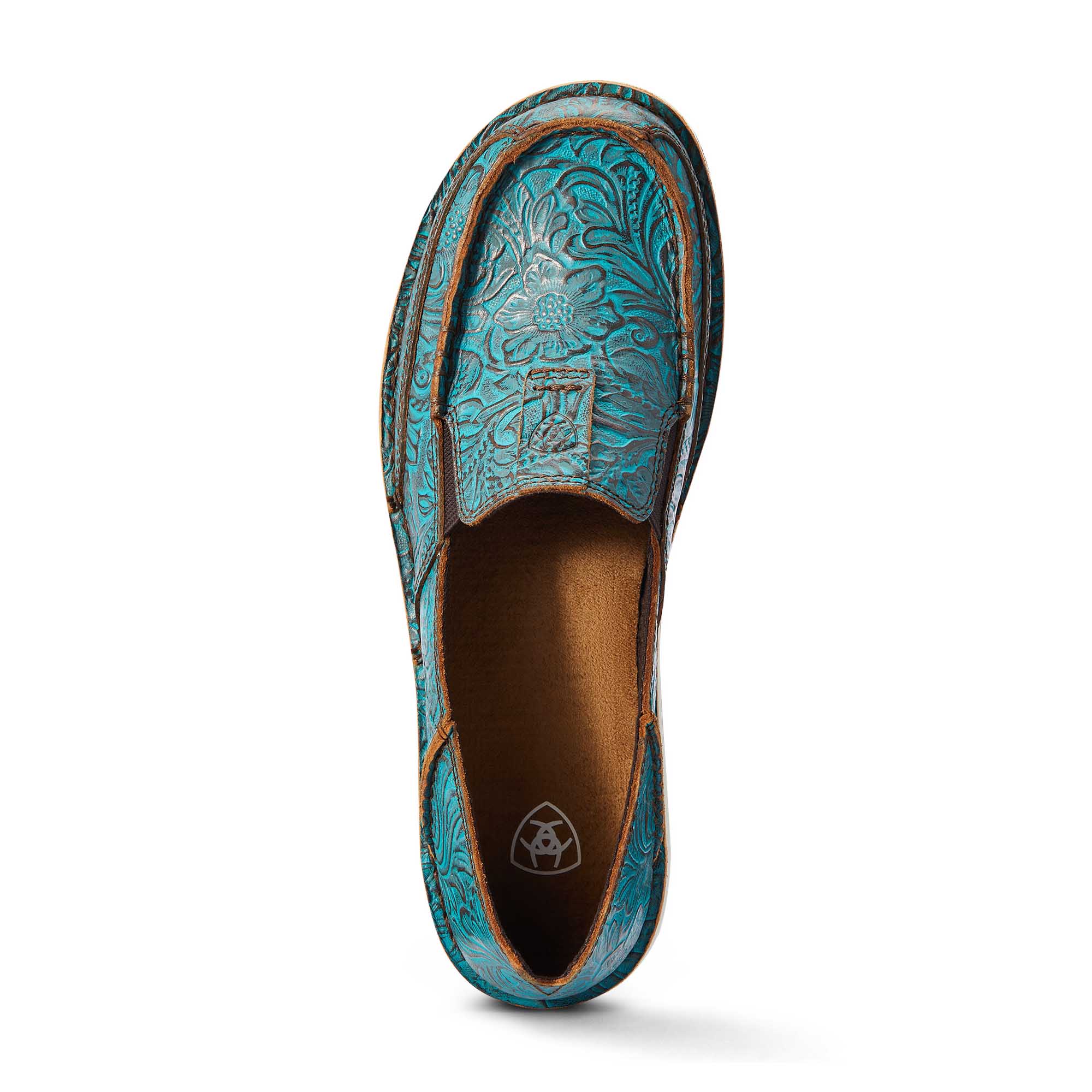 Ariat Women's Cruiser, Brushed Turquoise Floral Embossed - Pet's Shop