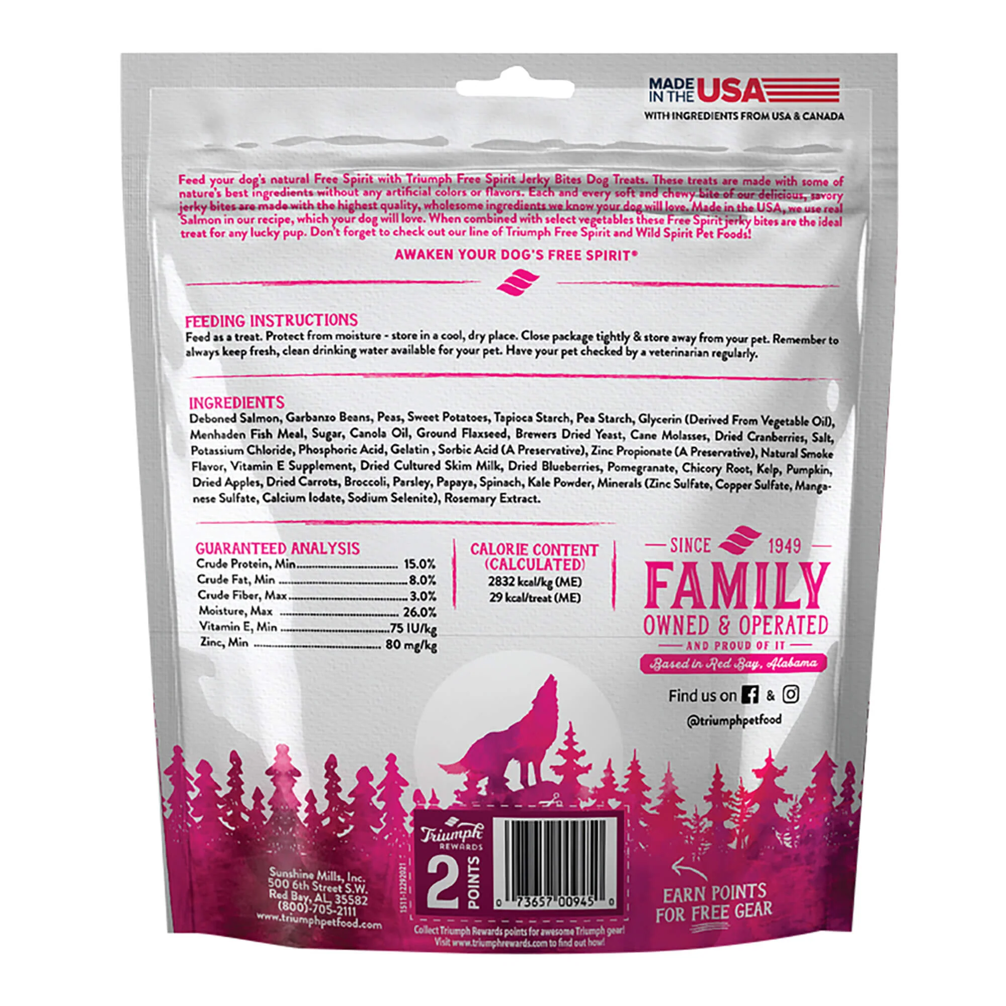 Free Spirit Deboned Jerky Bites, 20 oz - Pet's Shop