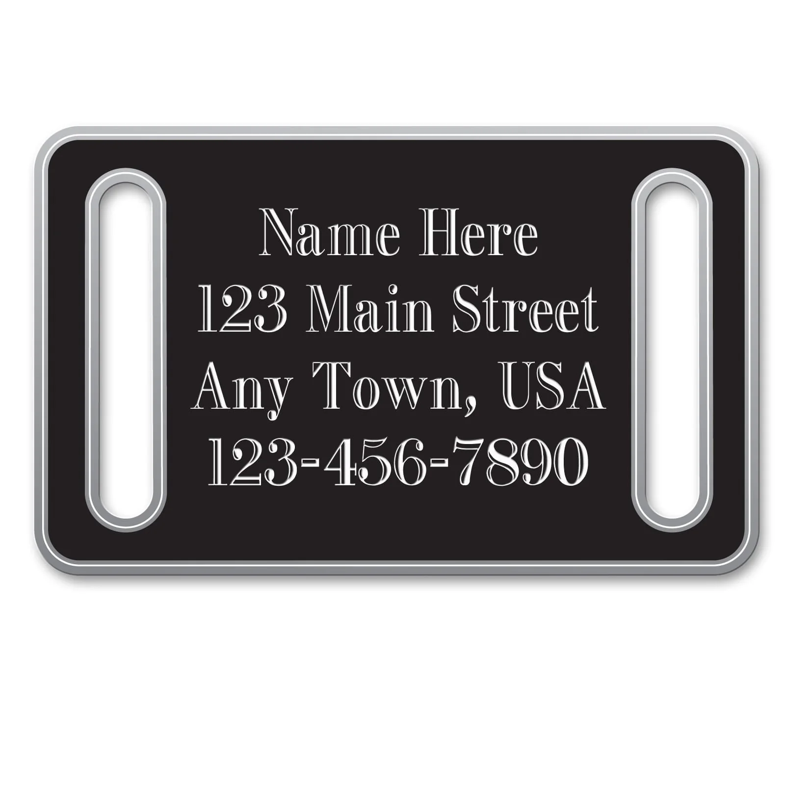 Large Collar Slide-On Custom Personalized Dog Tags - Pet's Shop