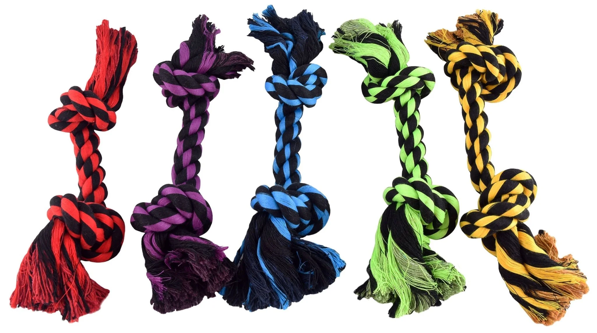 Nuts for Knots 2-Knot Rope Dog Toy, Assorted - Pet's Shop