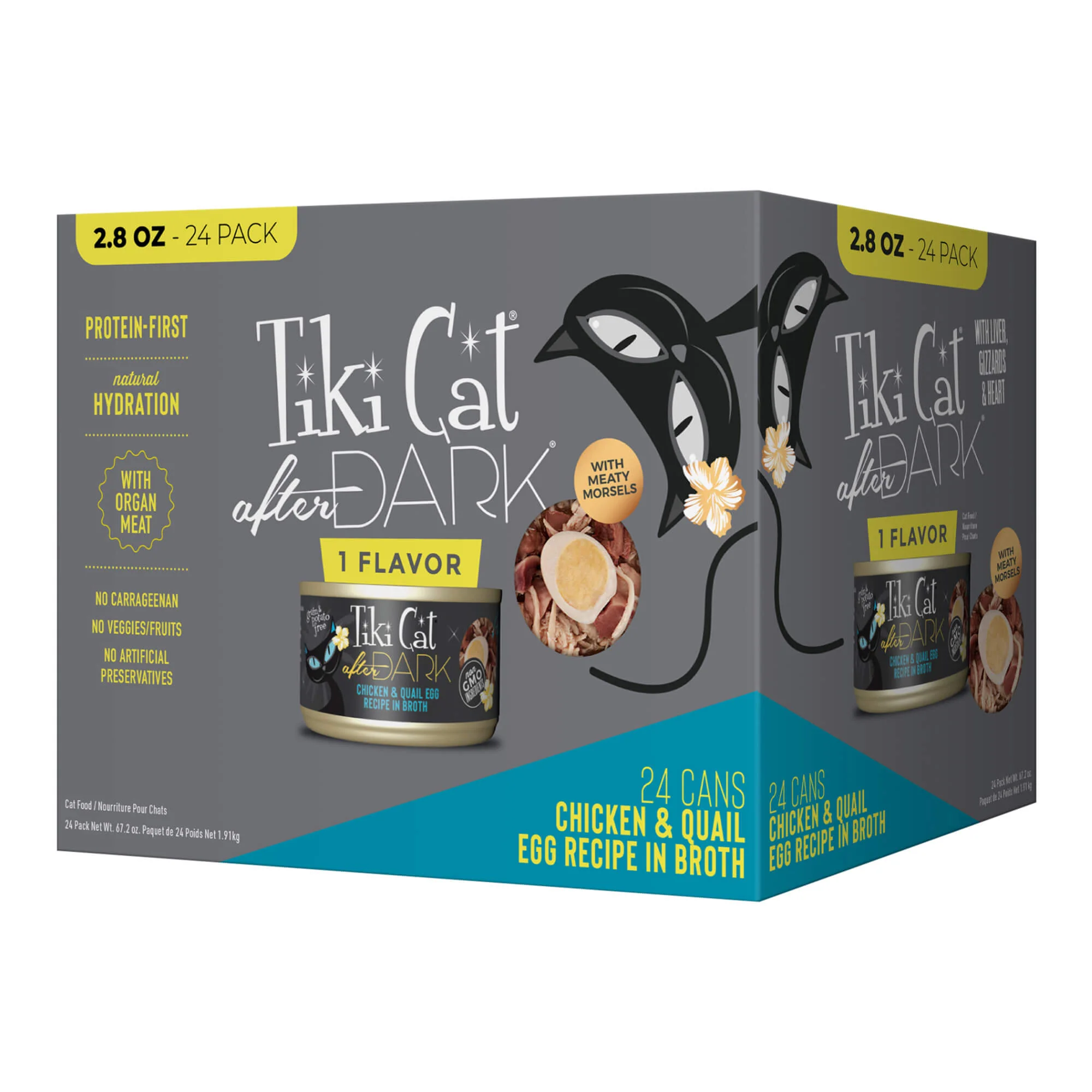 Tiki Cat After Dark Wet Cat Food, Chicken & Quail Egg Multi Pack - Pet's Shop