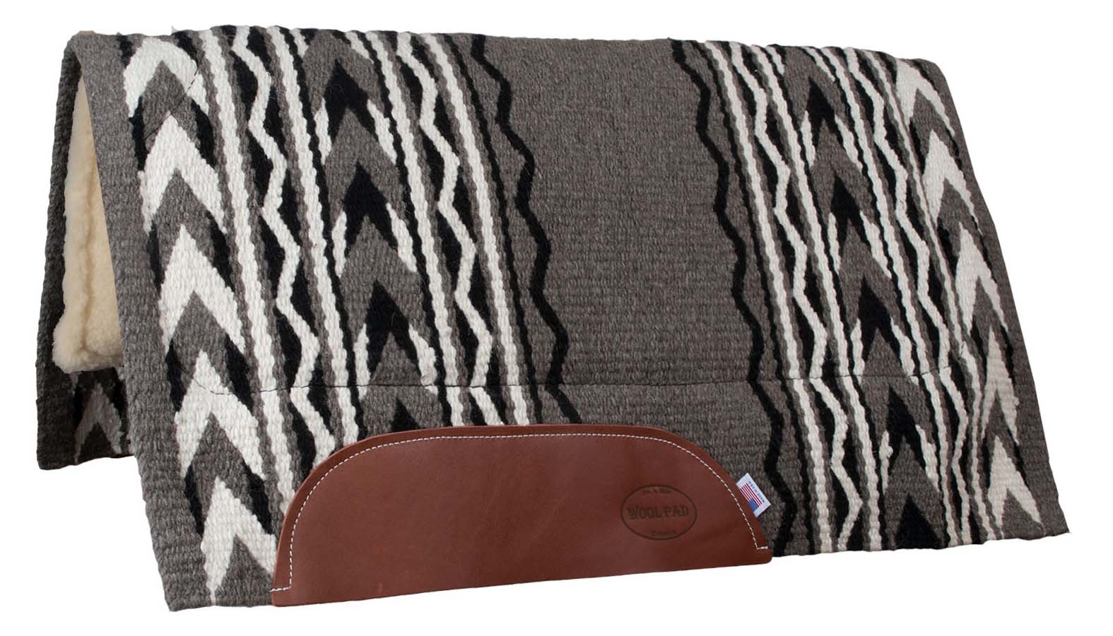 Mustang Arrowhead Fleece Bottom Saddle Pad, 36