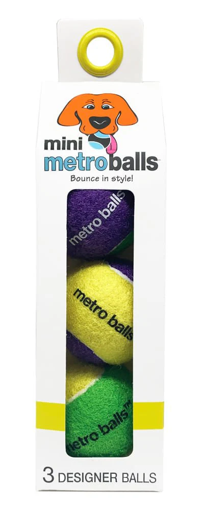 Mini Metro Balls, 3 pk - Pet's Shop