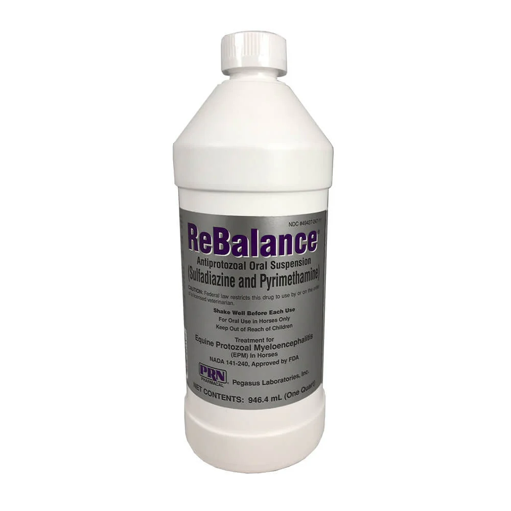 Rx ReBalance (sulfadizine & pyrimethamine) Antiprotozoal Oral Suspension, 1 Quart - Pet's Shop