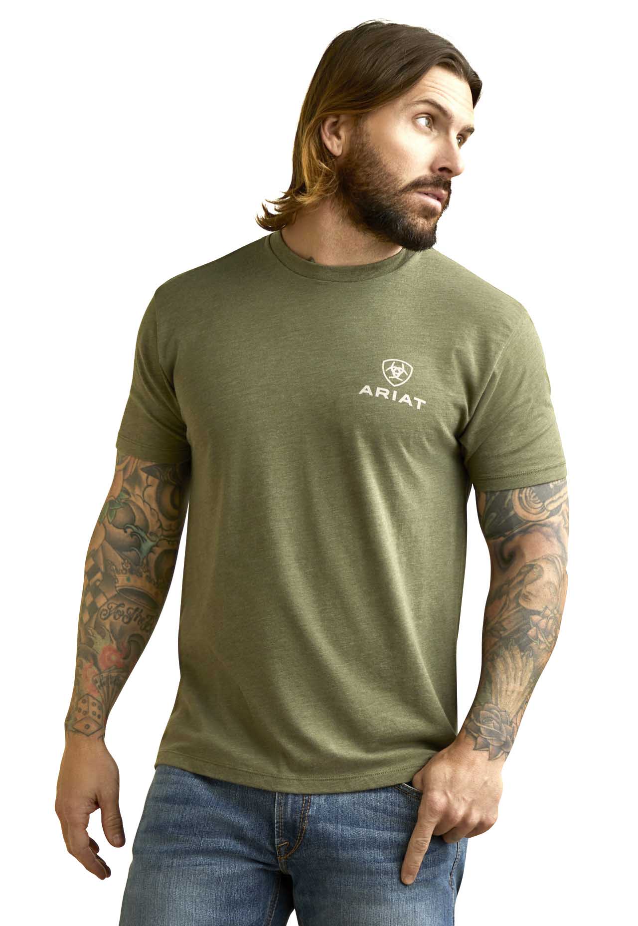 Ariat Men's Fighting Eagles Short Sleeve T-Shirt - Pet's Shop
