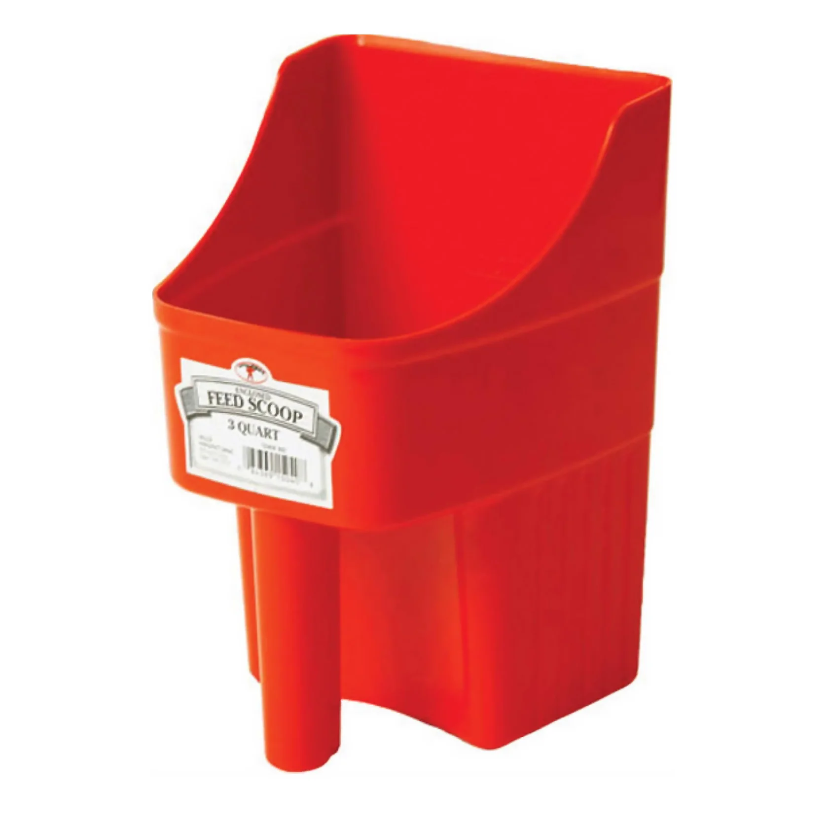 Plastic Enclosed Feed Scoop, 3 Quart - Pet's Shop