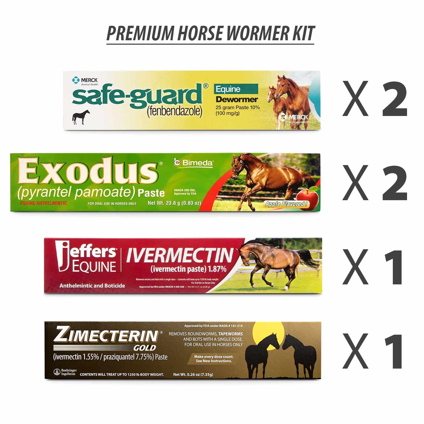 Premium Horse Wormer Kit (6 Tubes Included) - Pet's Shop