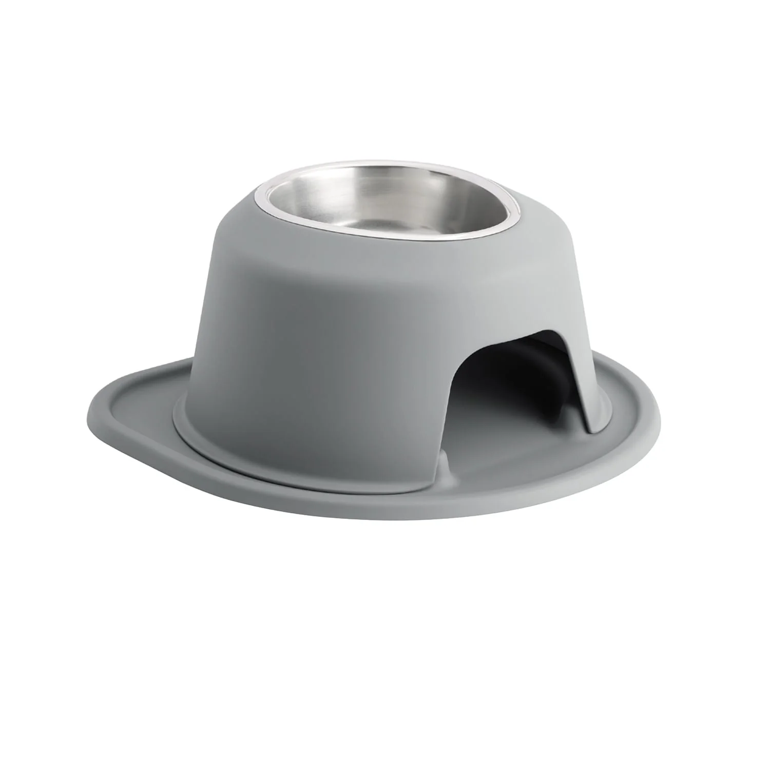 WeatherTech Single High Pet Feeding System, Stainless Steel - Pet's Shop