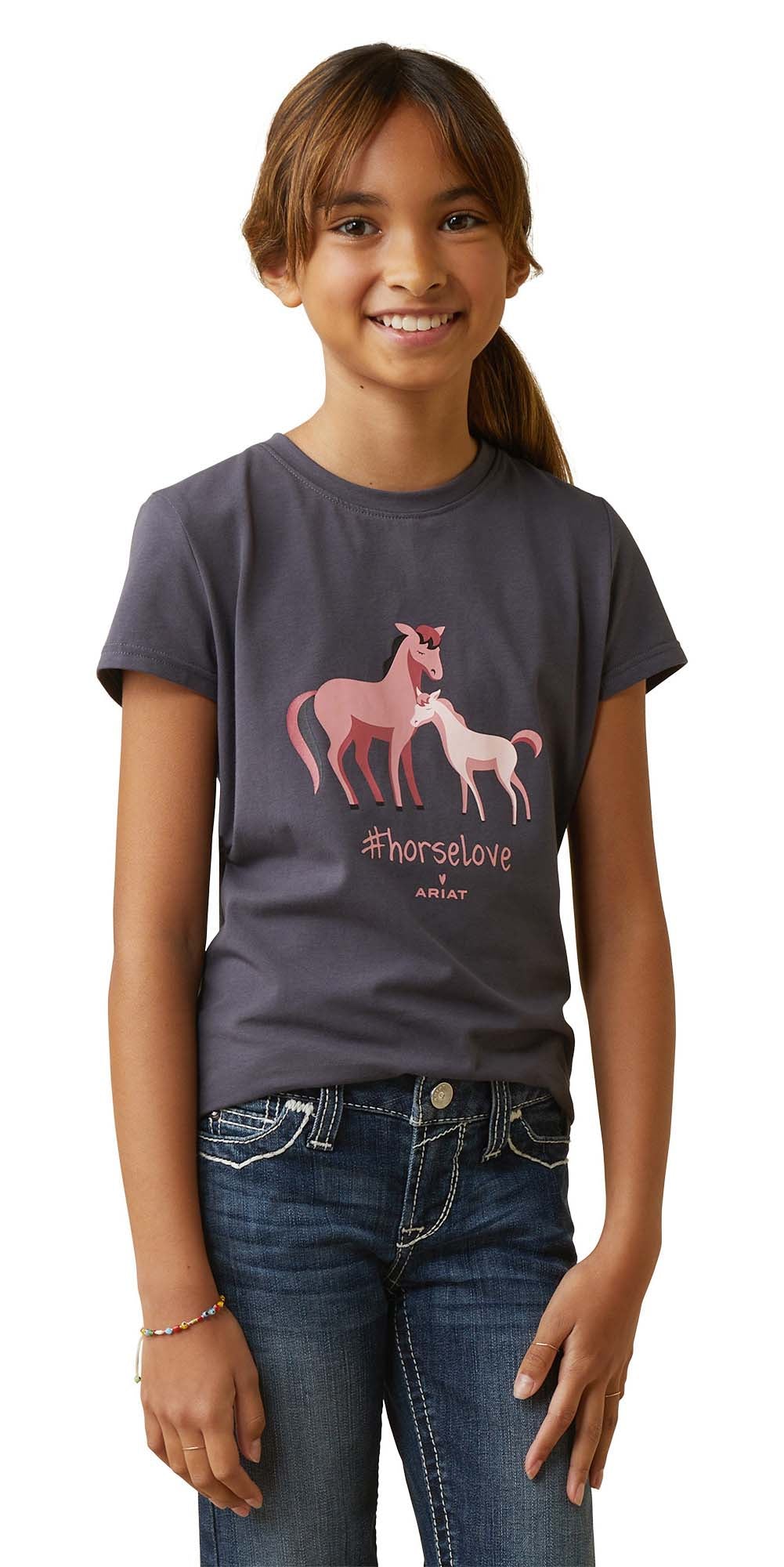 Ariat Girls #horselove T-Shirt - Pet's Shop