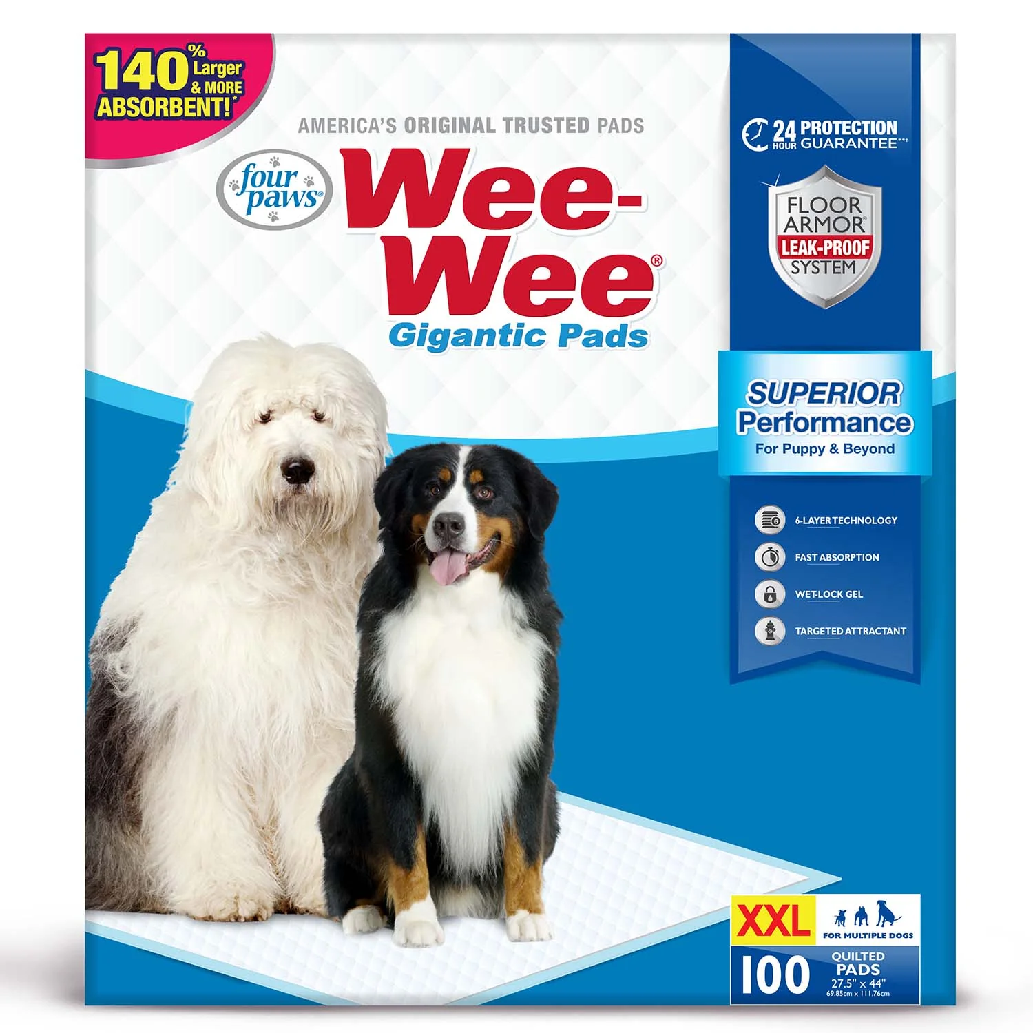 Wee-Wee Superior Performance Gigantic Dog Pee Pads - Pet's Shop