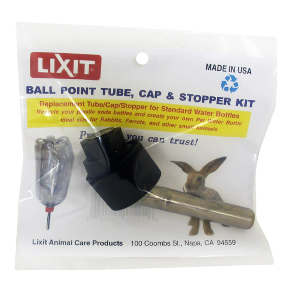 Lixit Ball Point Tube, Cap and Stopper Kit - Pet's Shop