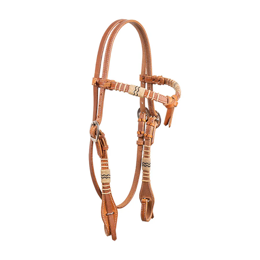 Harness and Rawhide Futurity Leather Headstall - Pet's Shop