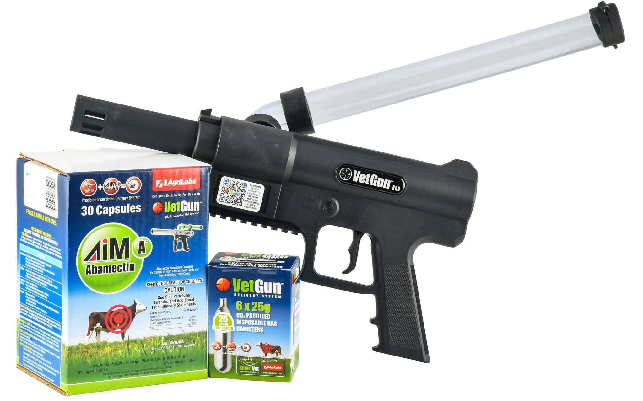 VetGun III AiM-A Cattle Insecticide Delivery System - 30 Cow Starter Kit - Pet's Shop