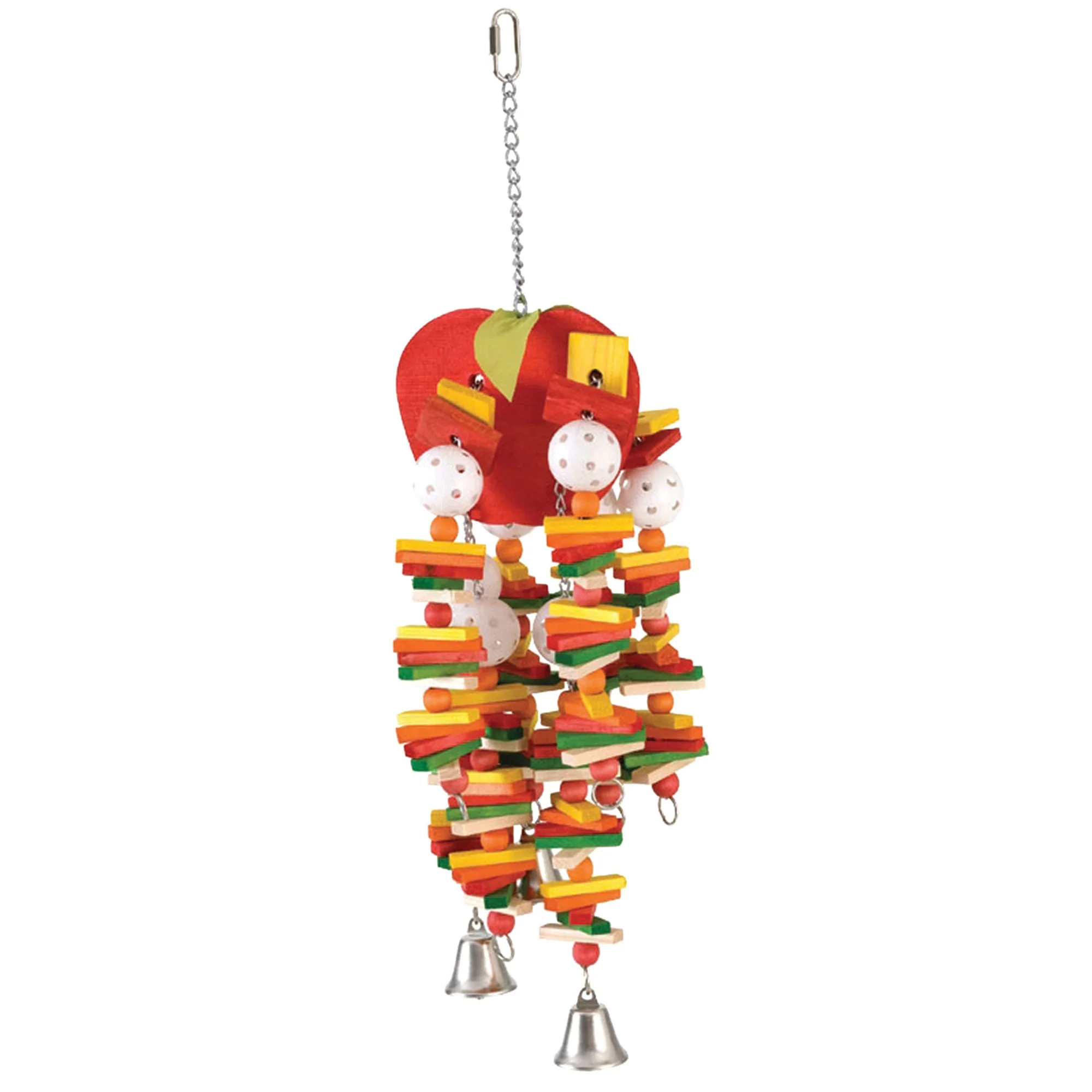Large Apple Bird Toy, Red - Pet's Shop