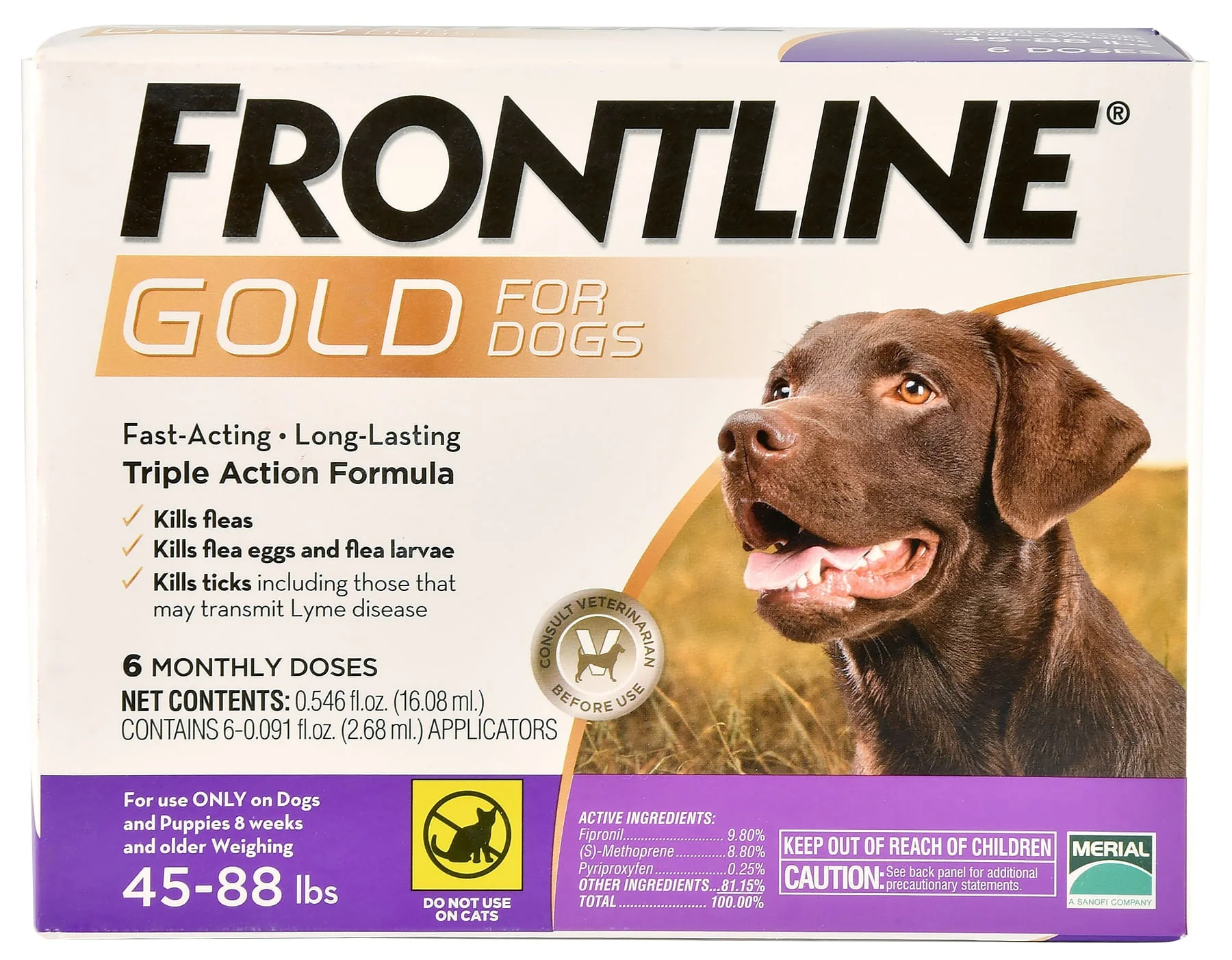 Frontline Gold for Dogs, 6-pack - Pet's Shop