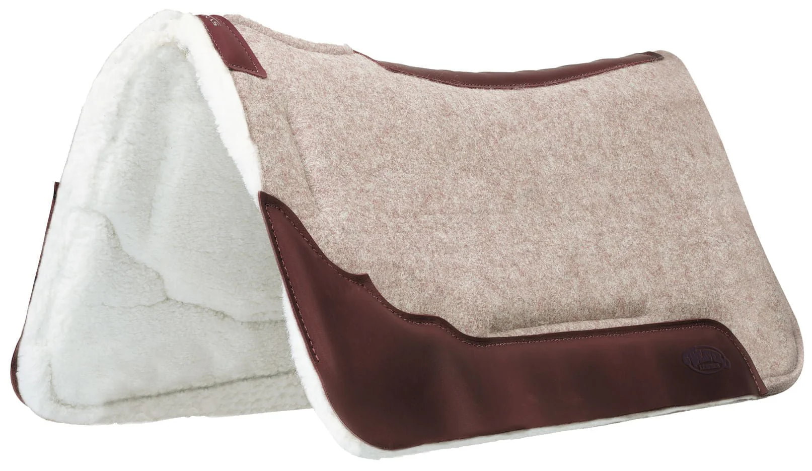 Synergy Contoured EVA Sport Foam Wool Saddle Pad, Merino Wool - Pet's Shop