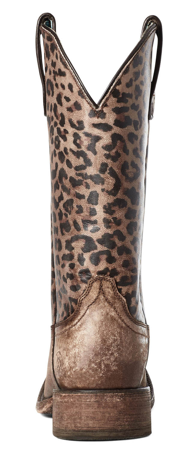 Ariat Women's Circuit Savanna Cheetah Western Boot, Naturally Distressed Brown - Pet's Shop