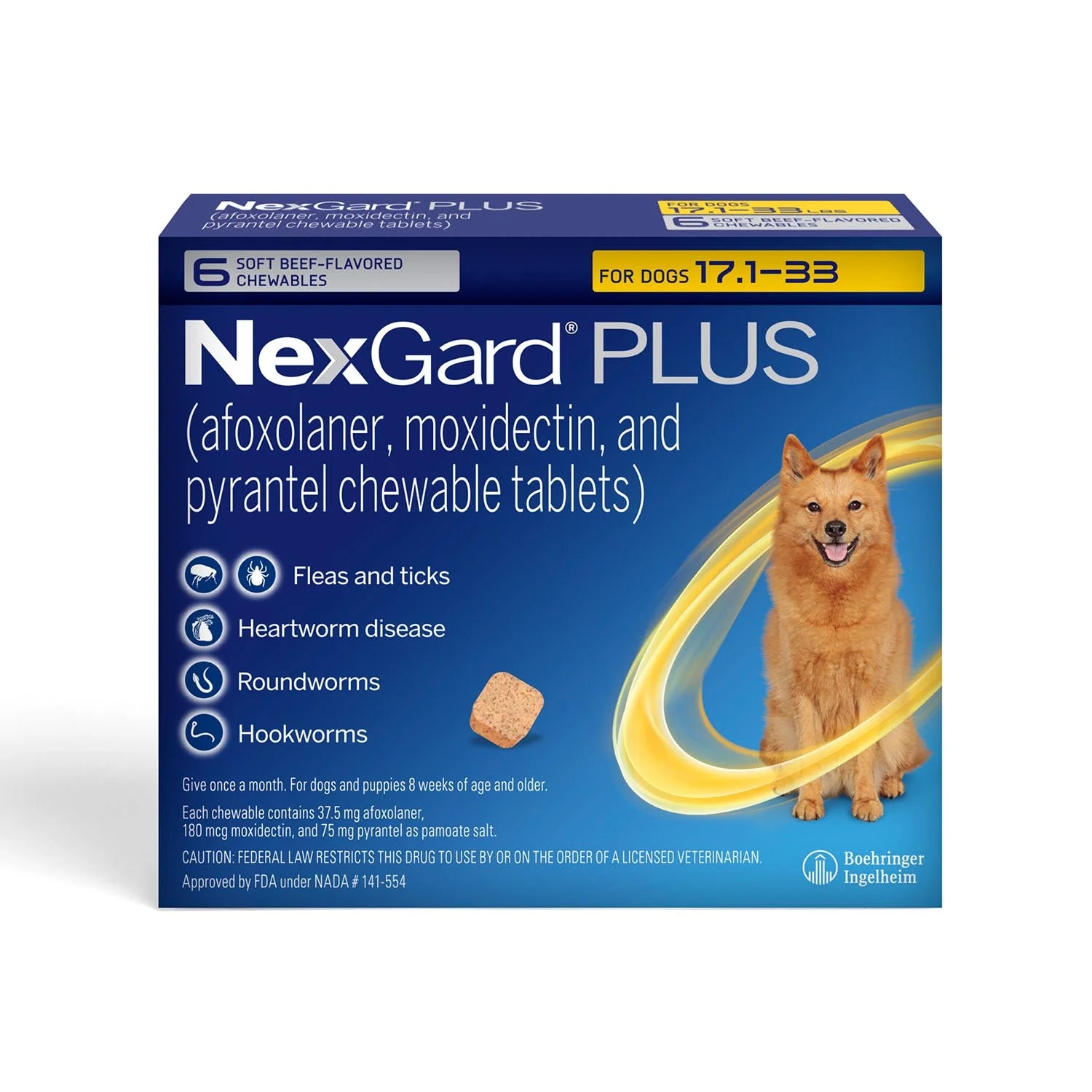 Rx NexGard Plus Chewable Flea & Tick Tablets for Dogs - Pet's Shop