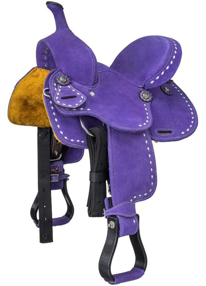 King Series Stratford Suede Barrel Saddle - Pet's Shop