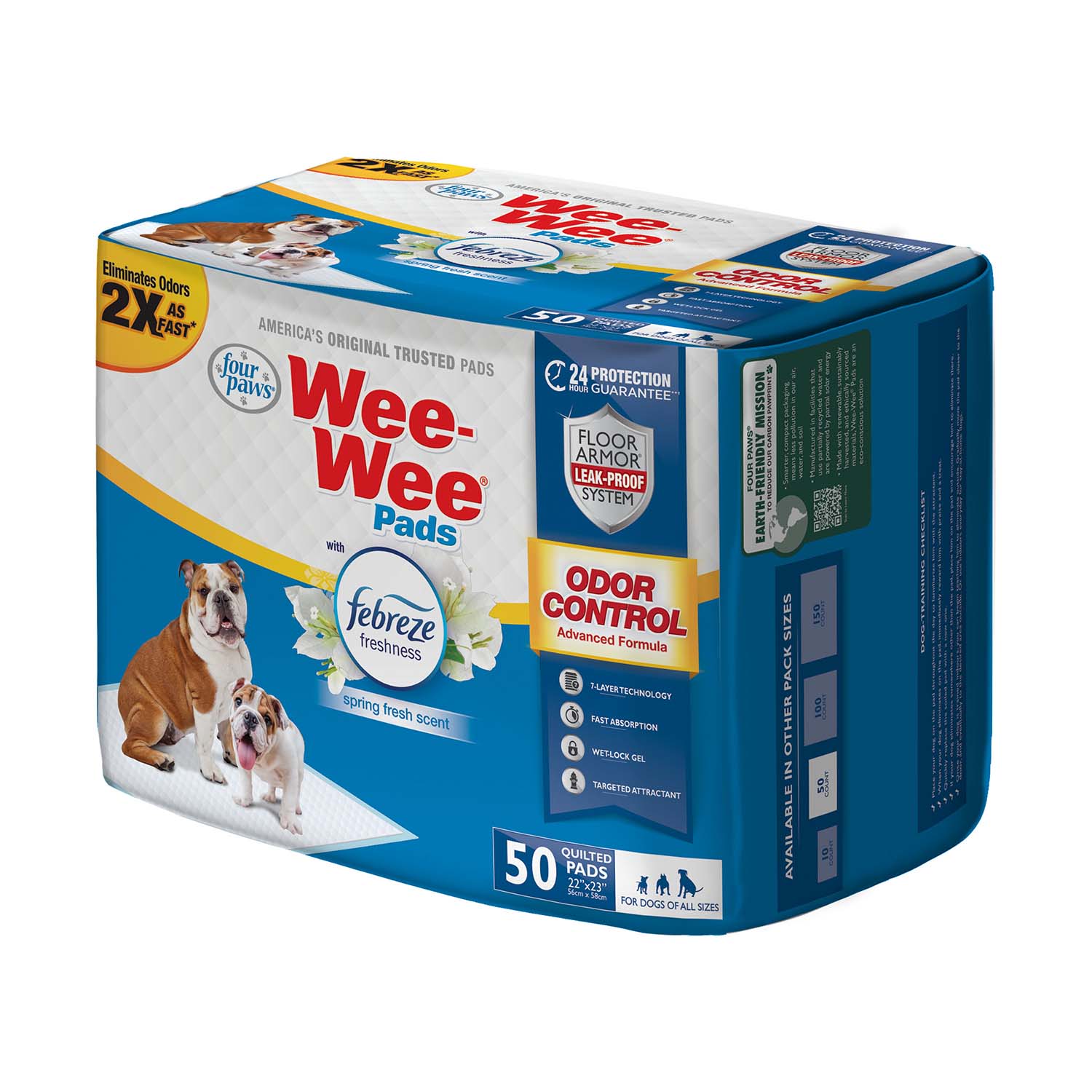 Wee-Wee Odor Control Dog Training Pads with Febreze Freshness - Pet's Shop