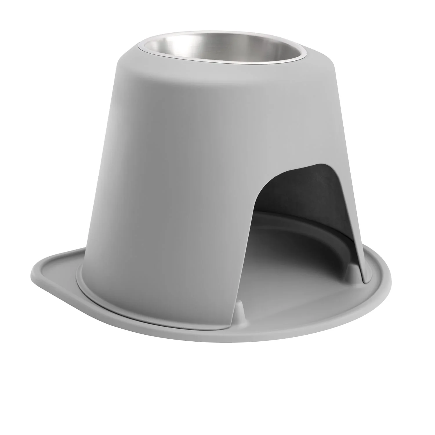 WeatherTech Single High Pet Feeding System, Stainless Steel - Pet's Shop