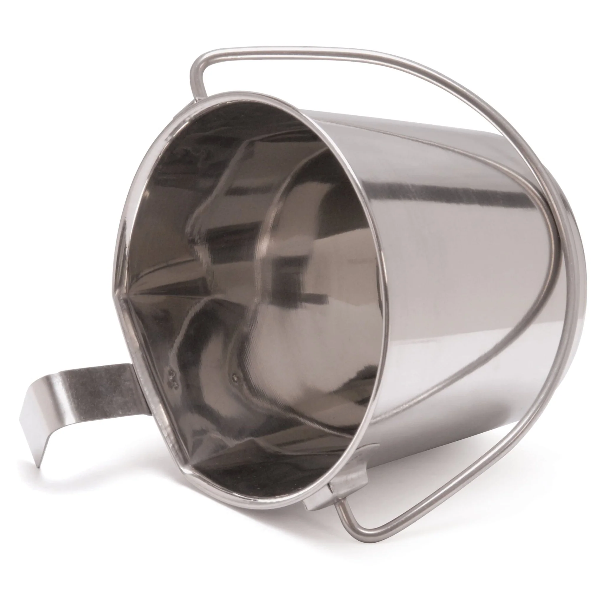 Flat-Sided Stainless Steel Pails with Hook & Handle - Pet's Shop
