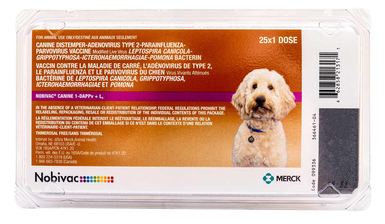 Nobivac Canine 1-DAPPv+L4 (9-way shot) Dog Vaccine - Pet's Shop