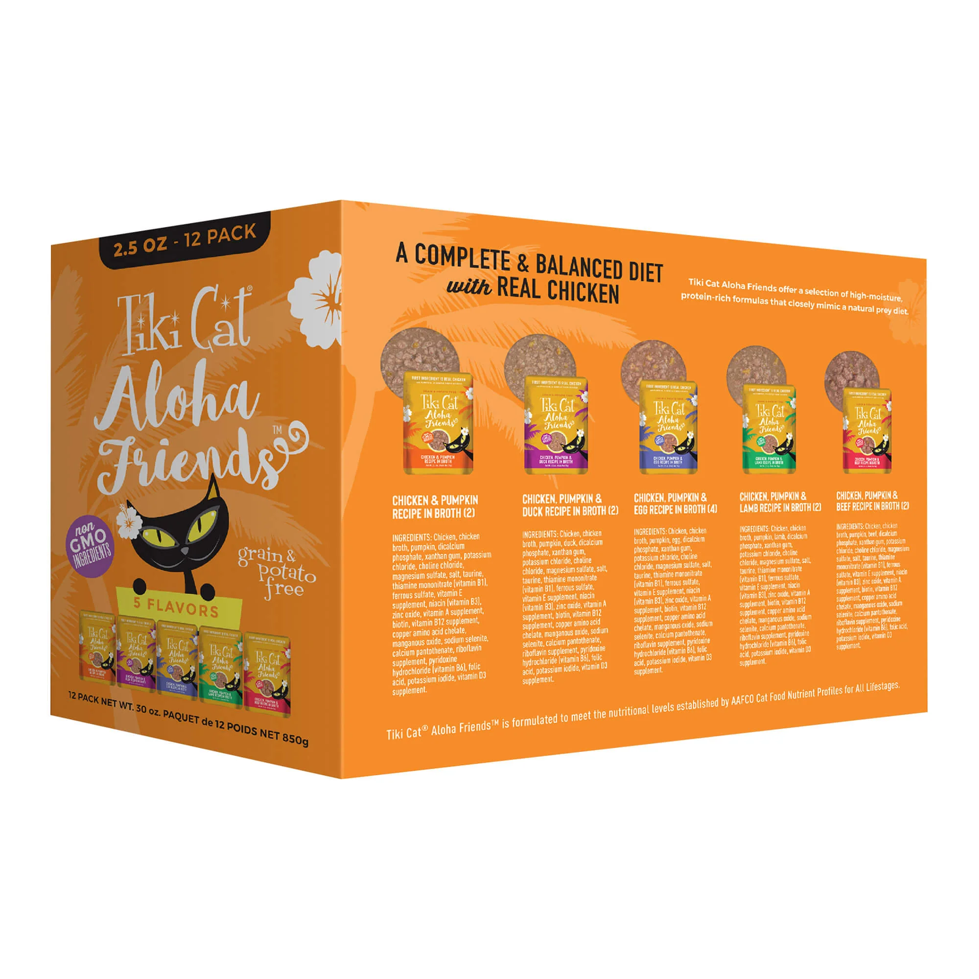 Tiki Cat Aloha Friends Wet Cat Food, Variety Pack, Pouches - Pet's Shop
