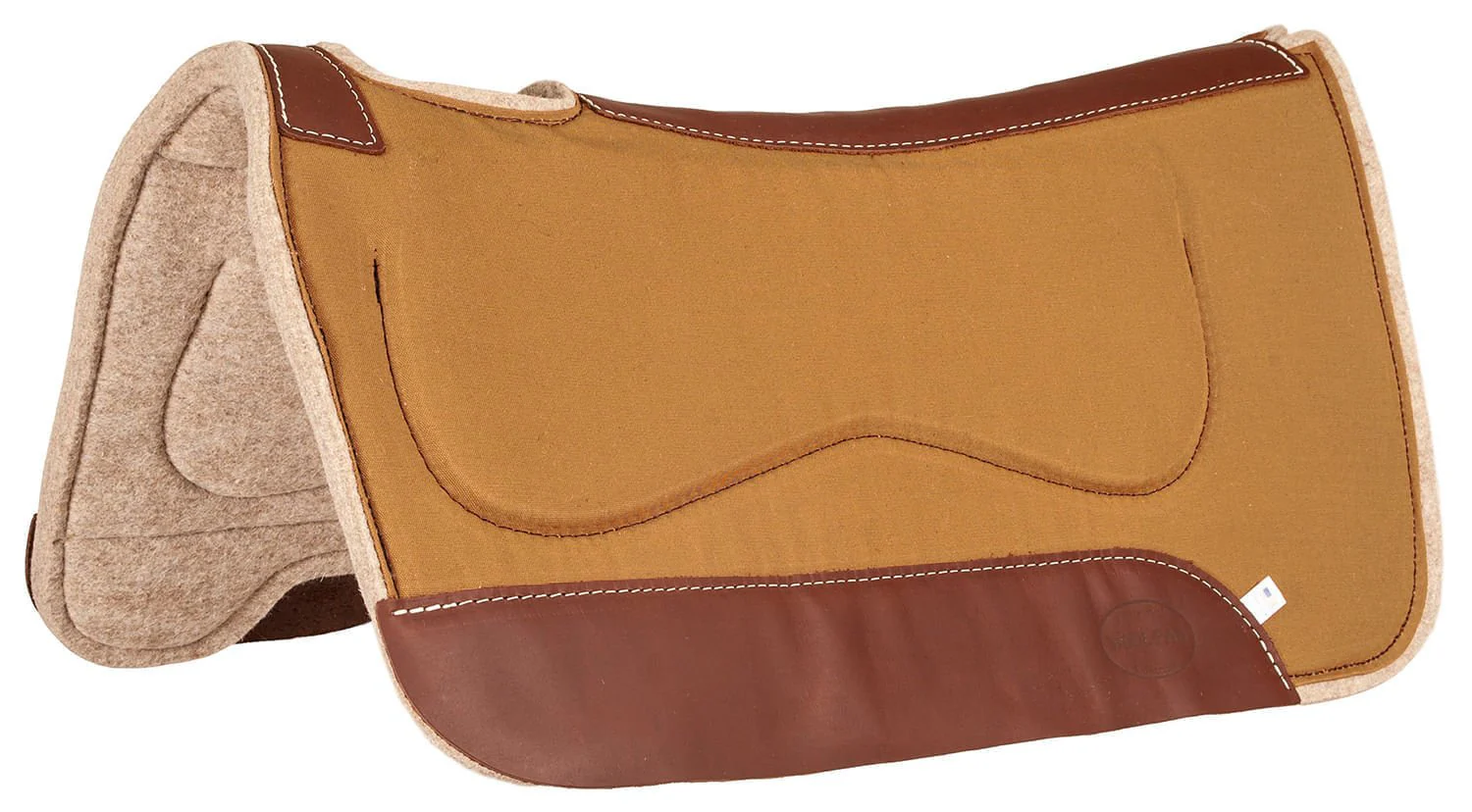 Mustang Canvas and Wool Kidney Saddle Pad - Pet's Shop