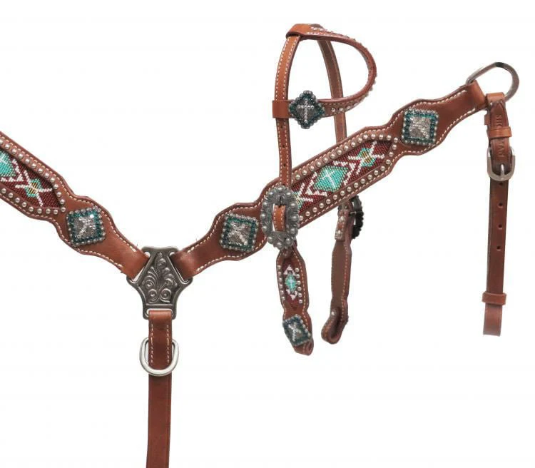 Showman Pony Beaded Headstall and Breast Collar - Pet's Shop